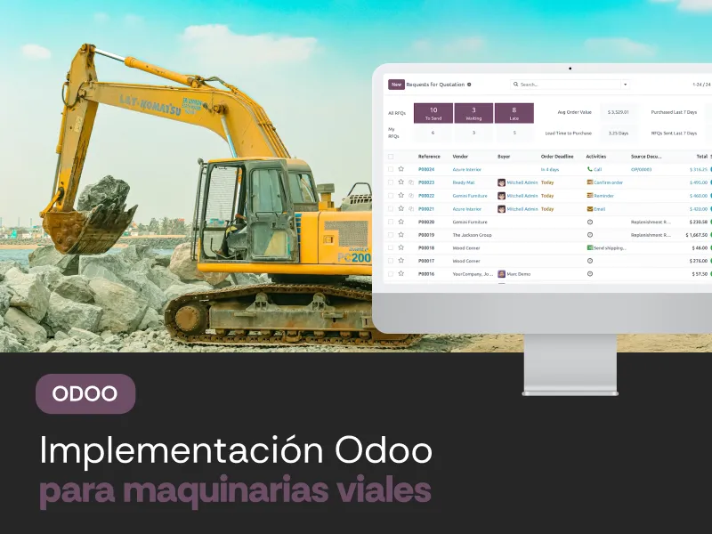 Implementación Odoo para maquinas viales